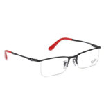 Black Navigator Semi-Rimmed Eyeglasses