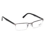 Black Navigator Semi-Rimmed Eyeglasses
