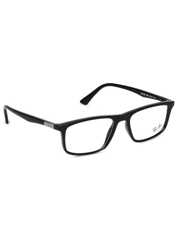 Black Rectangle Rimmed Eyeglasses