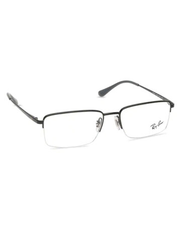 Black Rectangle Rimmed Eyeglasses