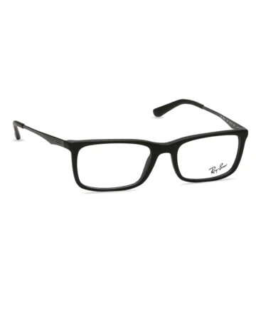 Black Rectangle Rimmed Eyeglasses