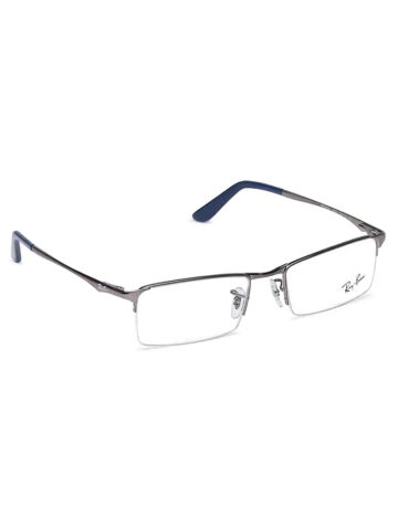 Gun Metal Navigator Semi-Rimmed Eyeglasses