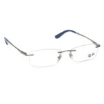 GunMetal Rectangle Rimless Eyeglasses