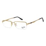 Gold Rectangle Rimmed Eyeglasses