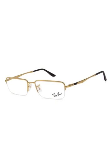 Gold Rectangle Rimmed Eyeglasses