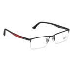 Black Navigator Semi-Rimmed Eyeglasses